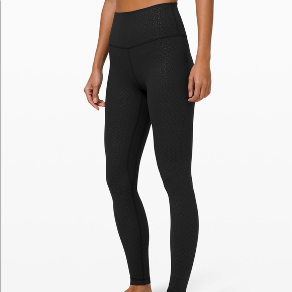 lululemon align lattice work emboss black